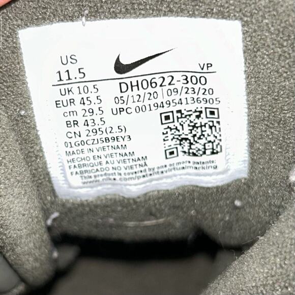 Nike Air More Uptempo Green Cargo Khaki DH0622-300 Mens US Size 11.5 - Picture 9 of 11